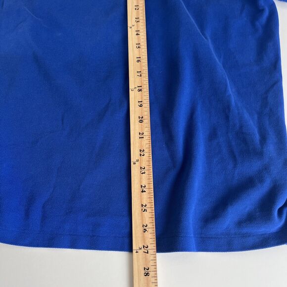 POLO Ralph Lauren MCMLXVII Crest Banner‎ Blue Polo Shirt Slim Fit Large Rugby - Picture 9 of 11